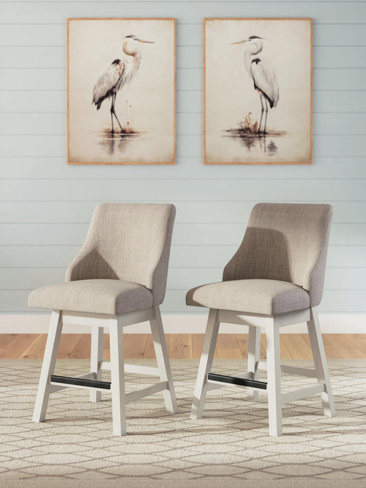 Ashley Express - Robbinsdale UPH Swivel Barstool (2/CN)