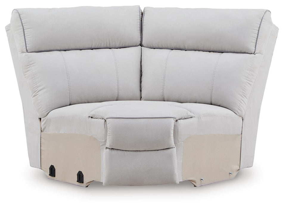 Social Pointe 7-Piece Reclining Sectional with Storage Consoles
