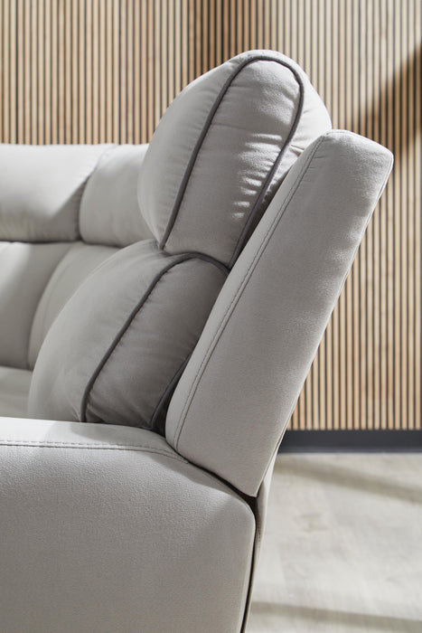 Social Pointe 6-Piece Reclining Sectional with Storage Console