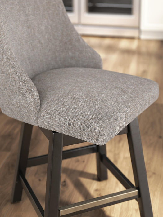 Ashley Express - Neymorton UPH Swivel Barstool (2/CN)