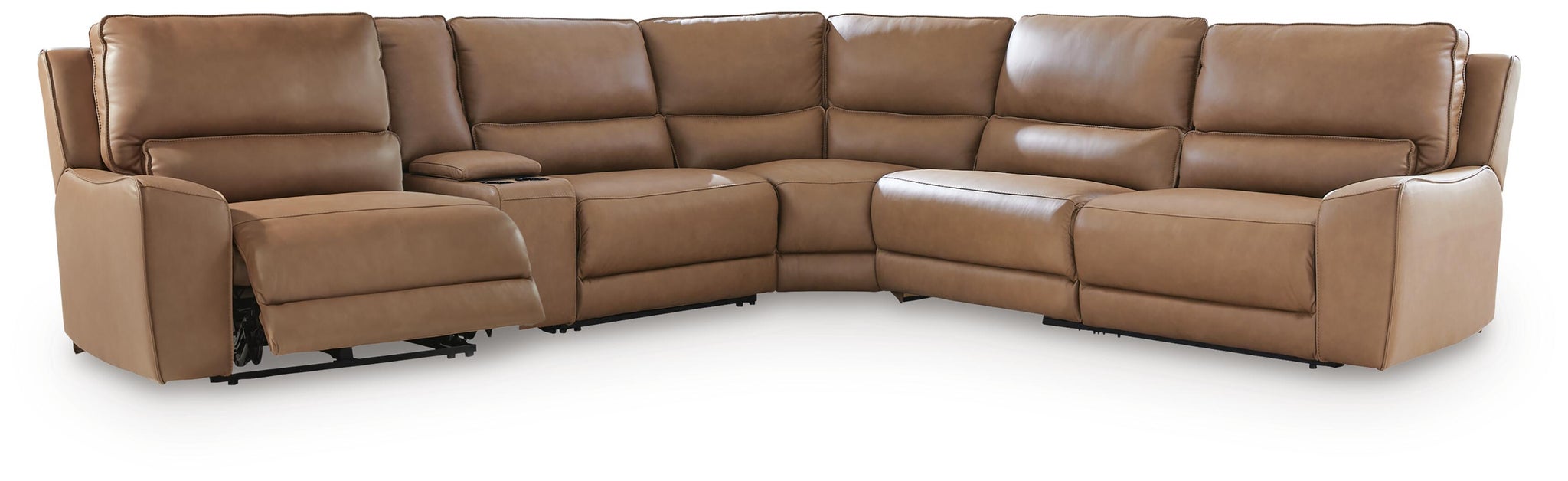 DeepWakes 6-Piece Reclining Sectional with Storage Console