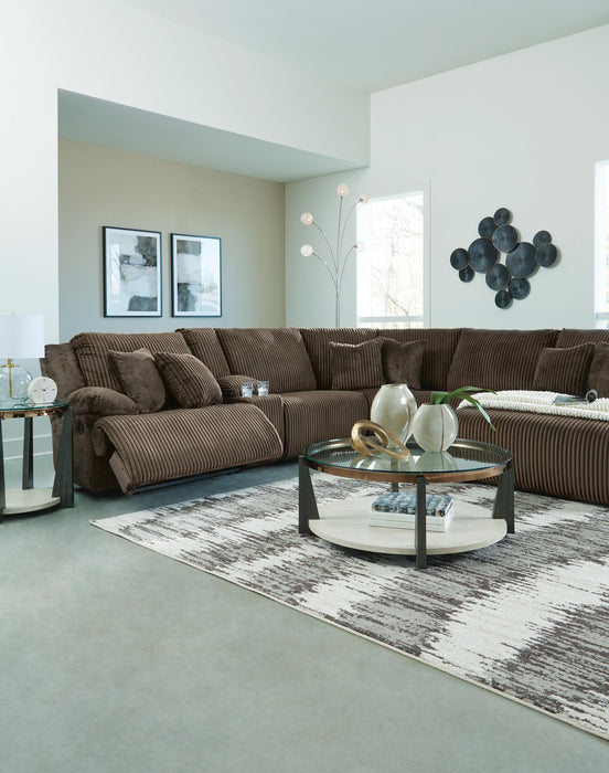 Top Tier 3-Piece Reclining Sofa Chaise Sectional