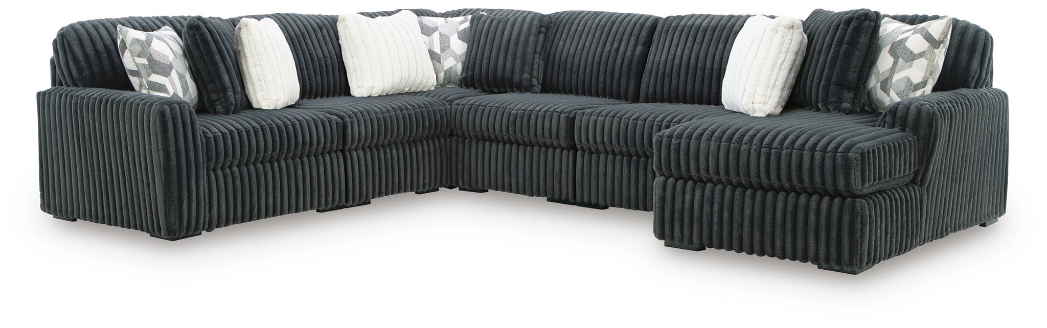 Midnight-Madness 6-Piece Sectional with Chaise