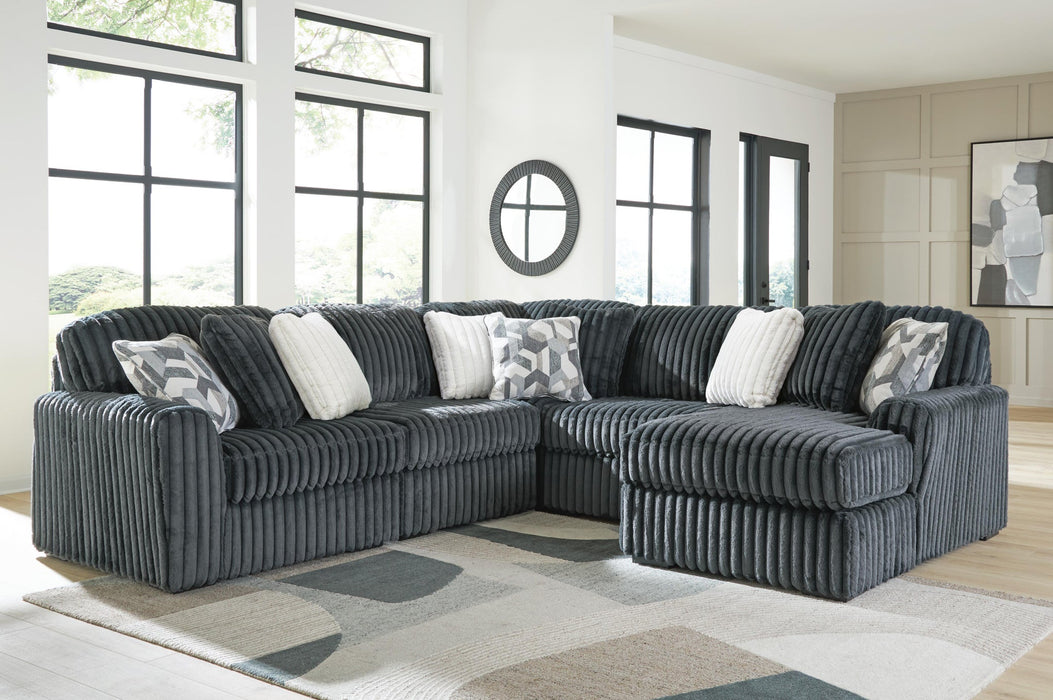 Midnight-Madness 5-Piece Sectional with Chaise
