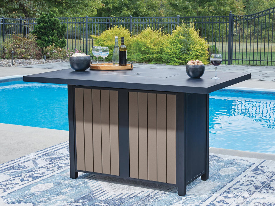 East Beach RECT Bar Table w/Fire Pit
