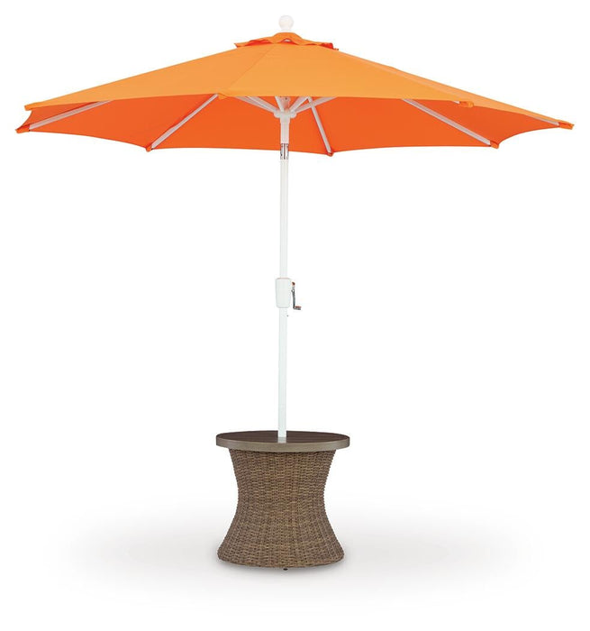 Ashley Express - Laguna Heights Round End Table w/UMB OPT