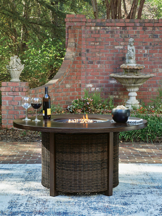 Monterey Point Round Fire Pit Table