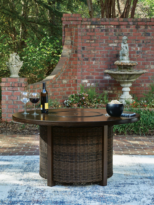 Monterey Point Round Fire Pit Table