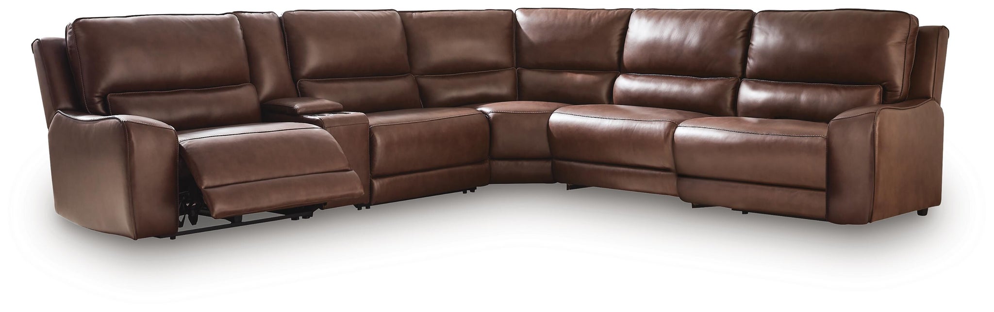DeepWakes 6-Piece Reclining Sectional with Storage Console