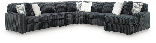 Midnight-Madness 5-Piece Sectional with Chaise
