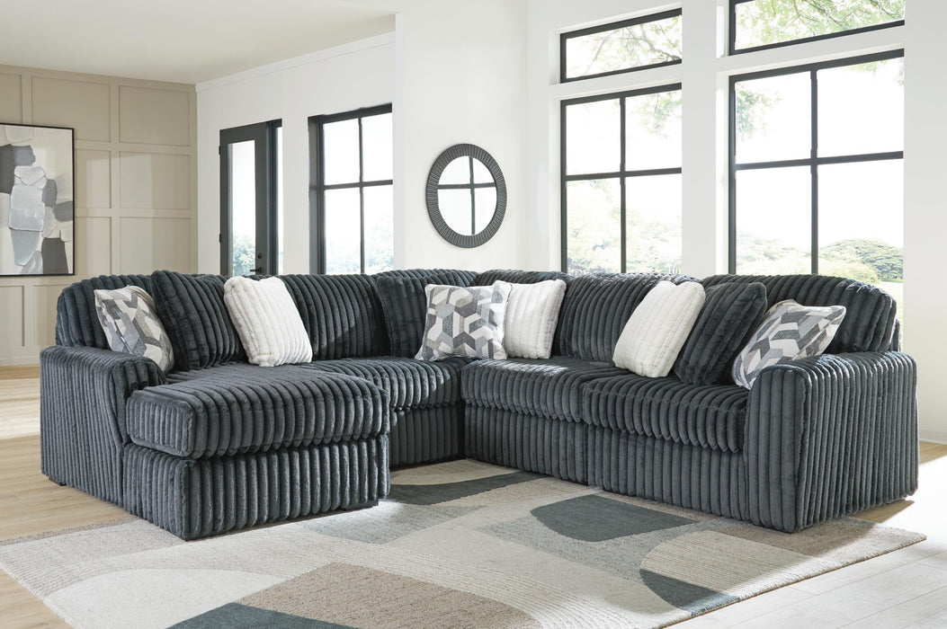 Midnight-Madness 5-Piece Sectional with Chaise
