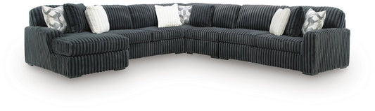 Midnight-Madness 5-Piece Sectional with Chaise