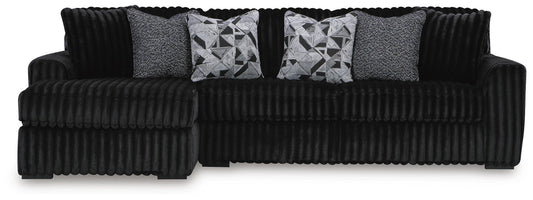 Midnight-Madness 3-Piece Sectional with Chaise