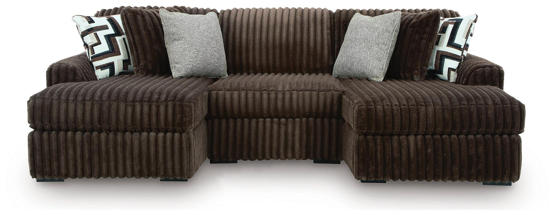 Midnight-Madness 3-Piece Double Chaise Sectional