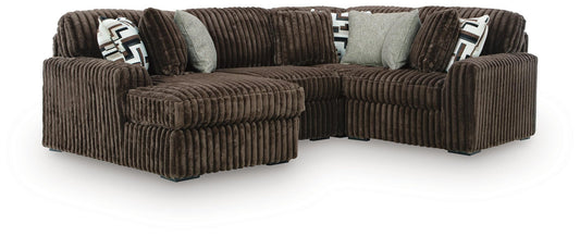 Midnight-Madness 4-Piece Sectional with Chaise