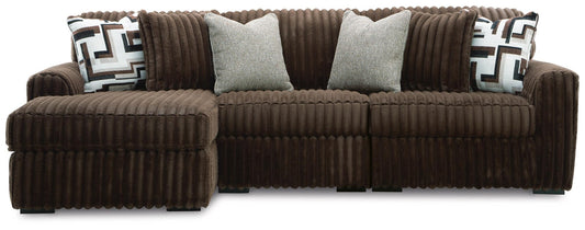 Midnight-Madness 3-Piece Sectional with Chaise