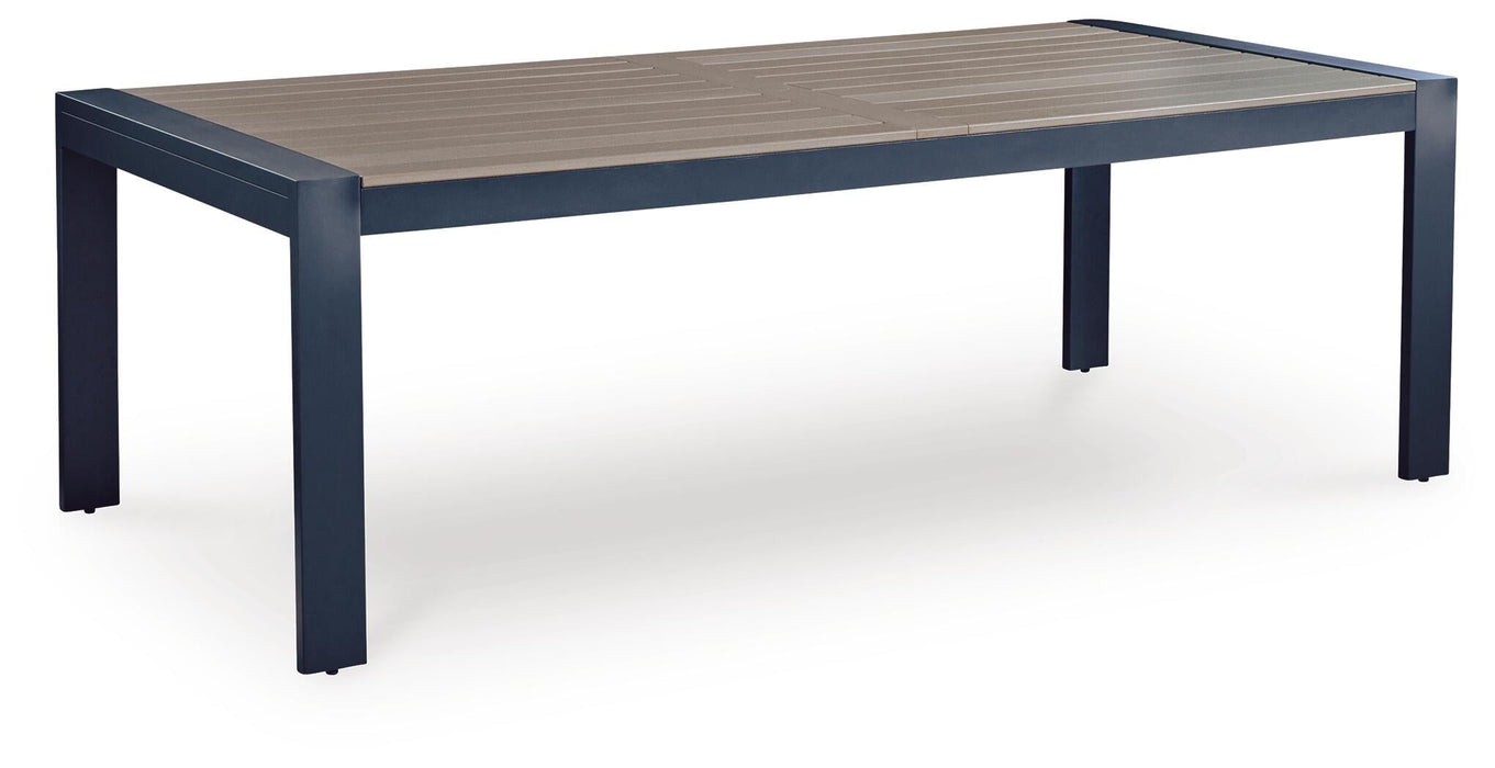 East Beach RECT Dining Table w/UMB OPT