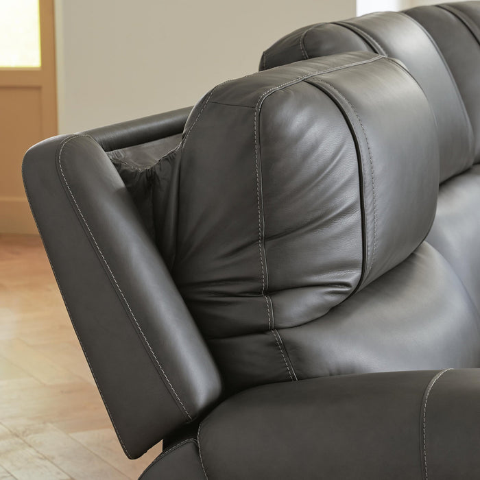 5Z - Pittson 3-Piece Power Sectional Reclining Sofa