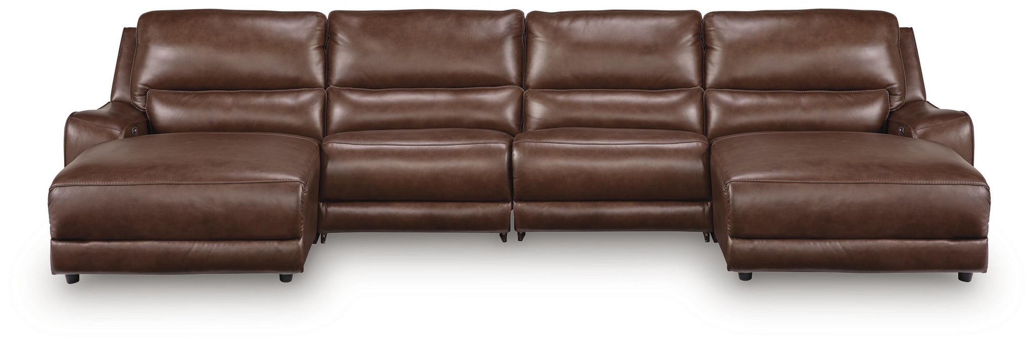 DeepWakes 4-Piece Reclining Sectional with Double Chaise