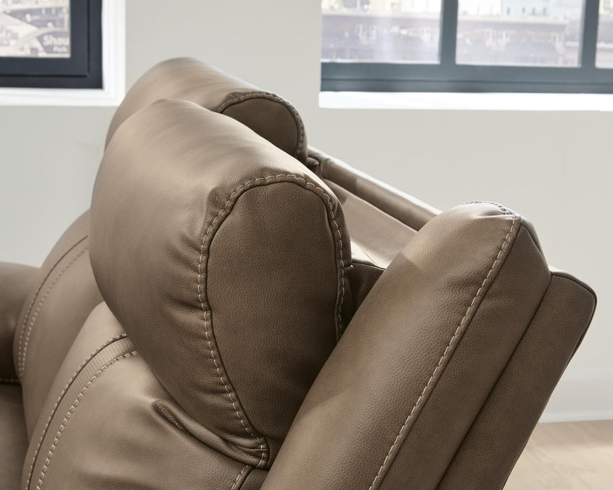 Max-Momentum 3-Piece Power Reclining Sectional Loveseat with Audio Console