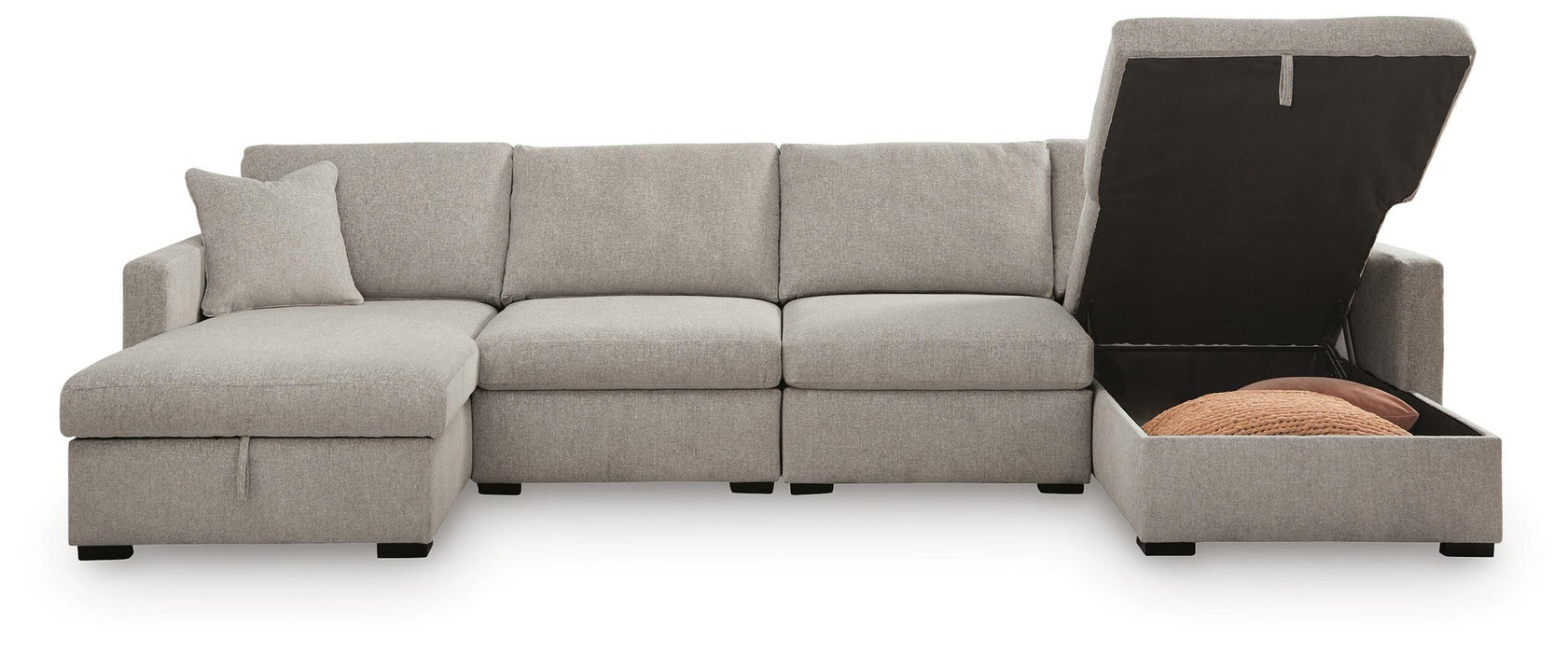 ModMax Luxe 4-Piece Double Storage Chaise Sectional