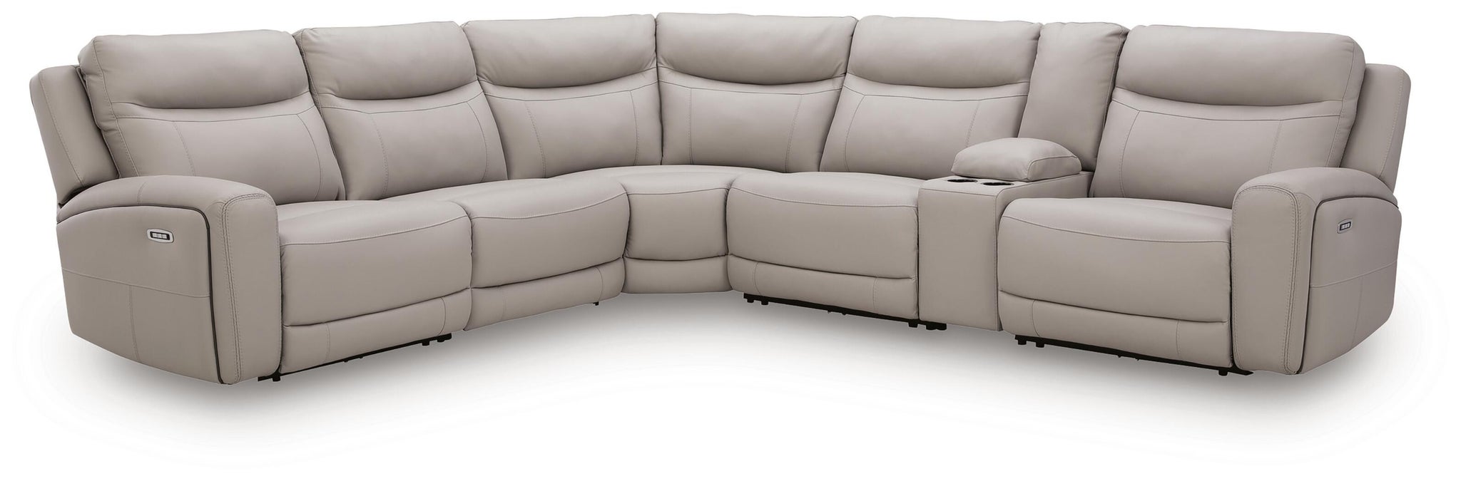 Gravier 6-Piece Power Reclining Sectional with Storage Console