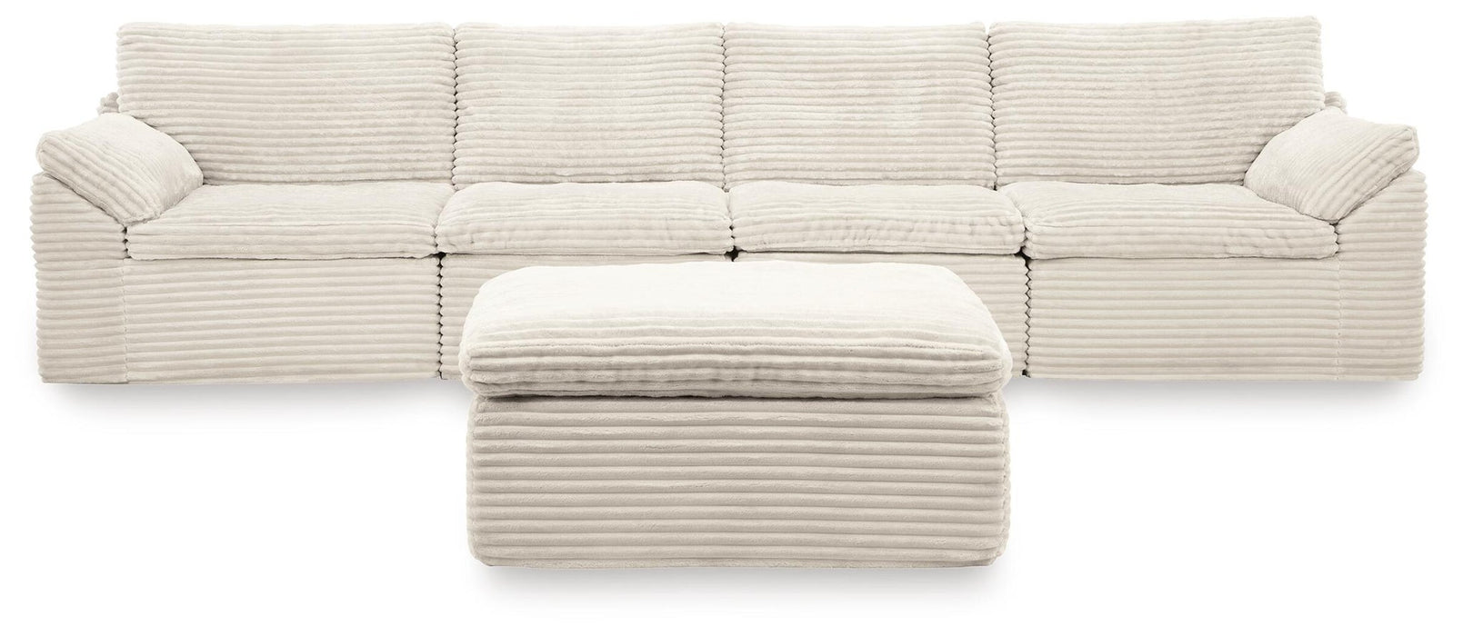 Ashley Express - Fannin 4-Piece Sectional with Ottoman