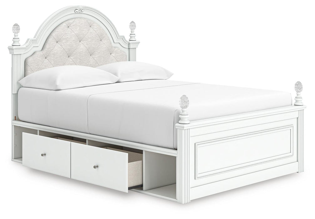 Kozlani Full Upholstered Panel Bed with Storage