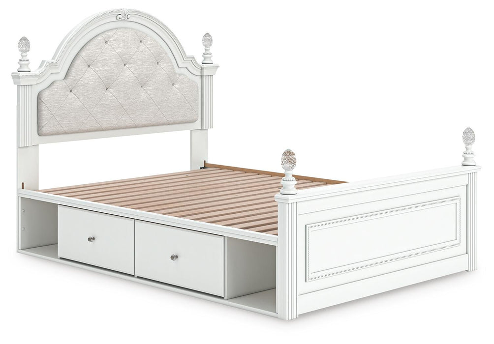 Kozlani Full Upholstered Panel Bed with Storage