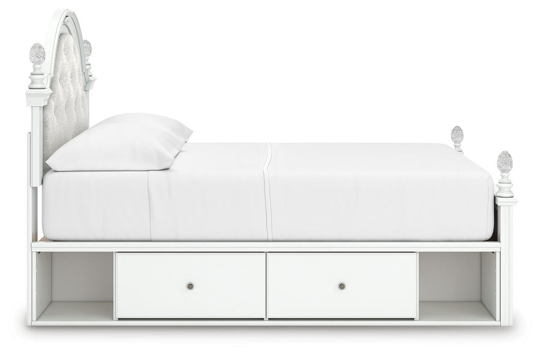 Kozlani Full Upholstered Panel Bed with Storage