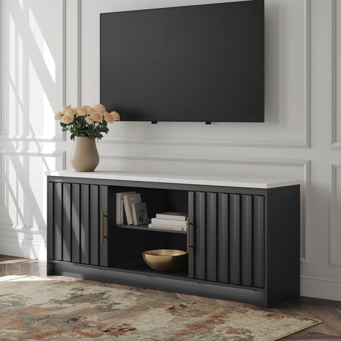 Cadmori XL TV Stand w/Fireplace Option