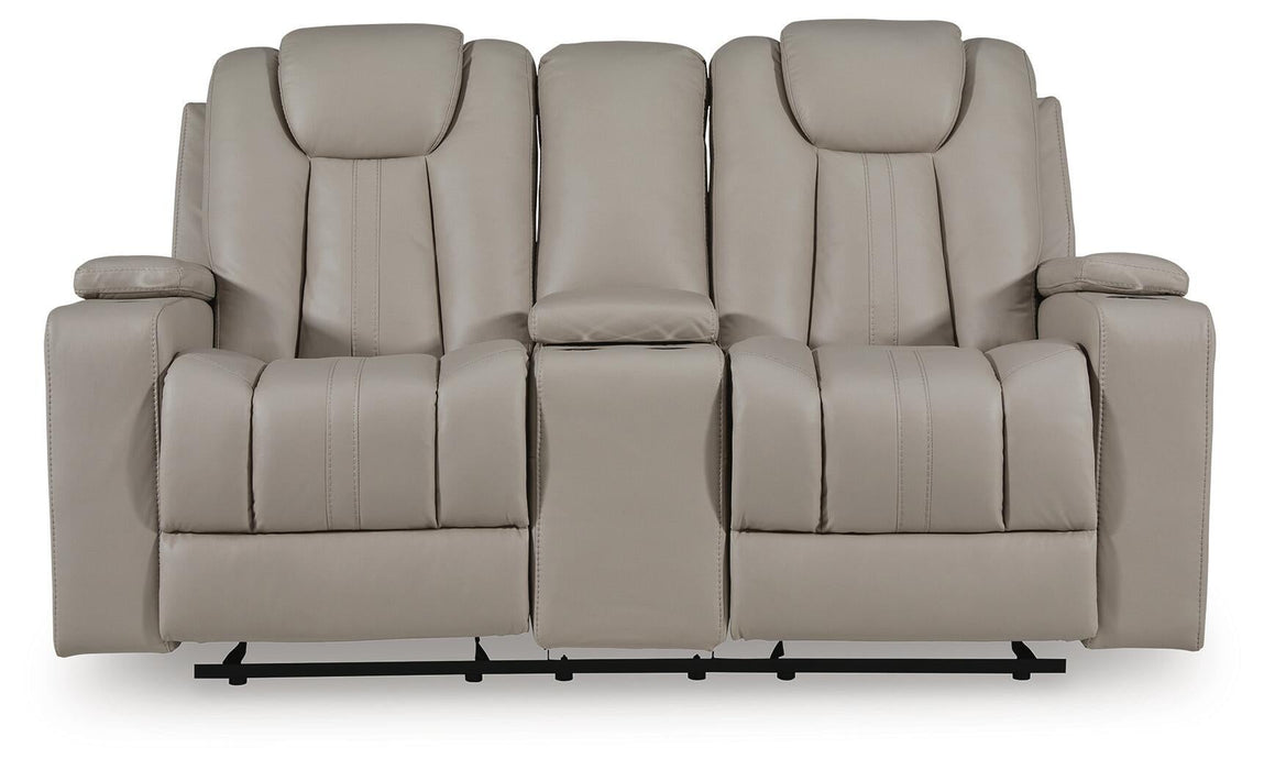 Elevate Edges Glider REC Loveseat w/Console