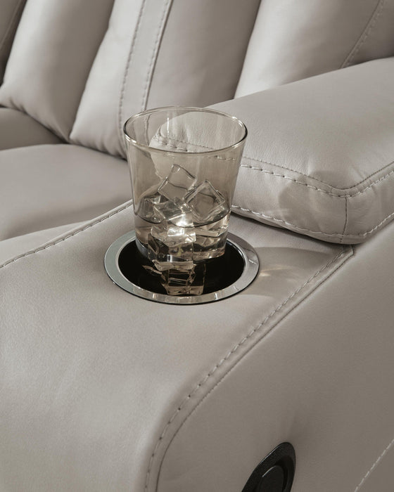 Elevate Edges Glider REC Loveseat w/Console