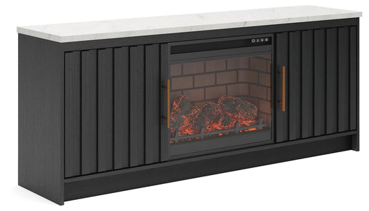 Cadmori 63" TV Stand with Electric Fireplace