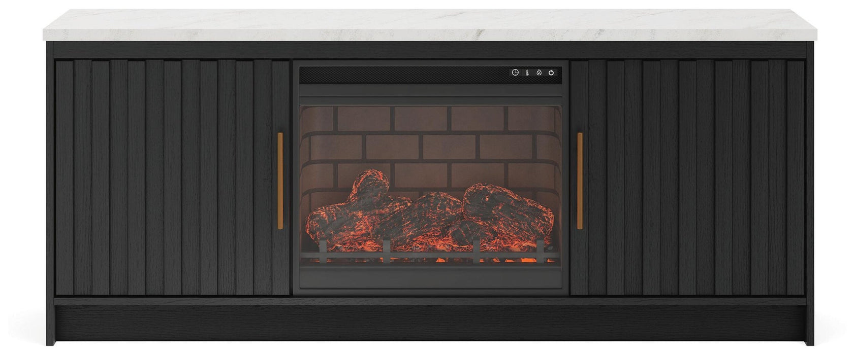 Cadmori 63" TV Stand with Electric Fireplace