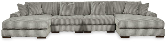 Lindyn 4-Piece Sectional with Double Chaise