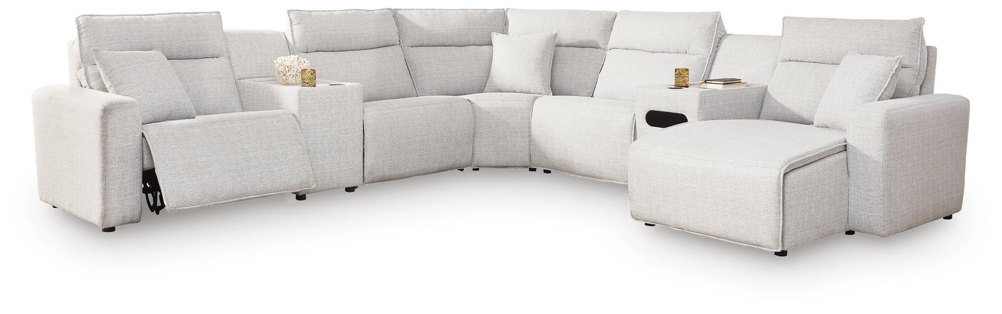 Modmax II 7-Piece Power Reclining Sectional with Chaise and Audio Console