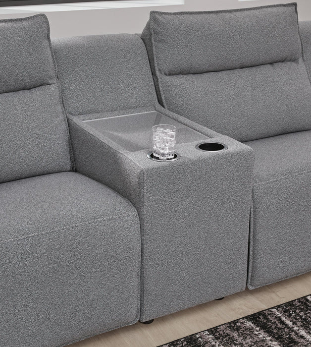 Modmax II 7-Piece Power Reclining Sectional with Chaise and Audio Console