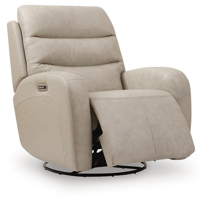 Motion-Max Swivel Glider Power Recliner