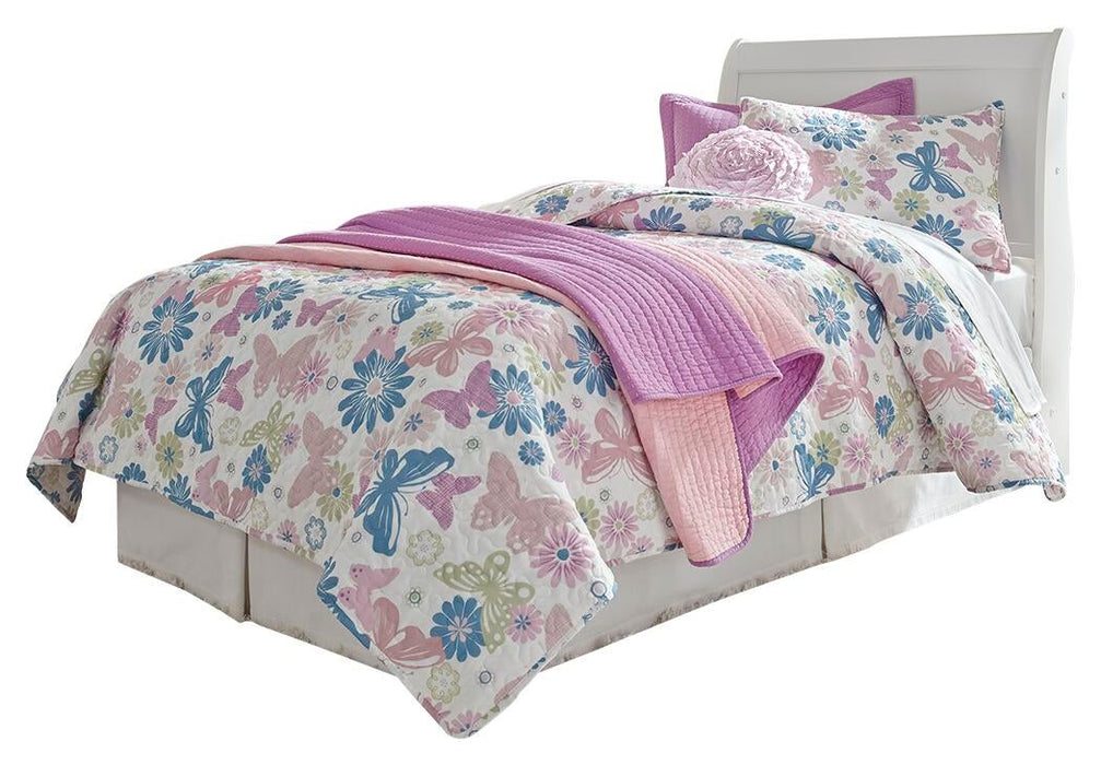 Anarasia Twin Sleigh Headboard, Dresser and Mirror