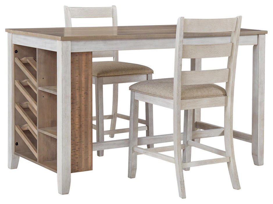 Ashley Express - Skempton Counter Height Dining Table and 2 Barstools