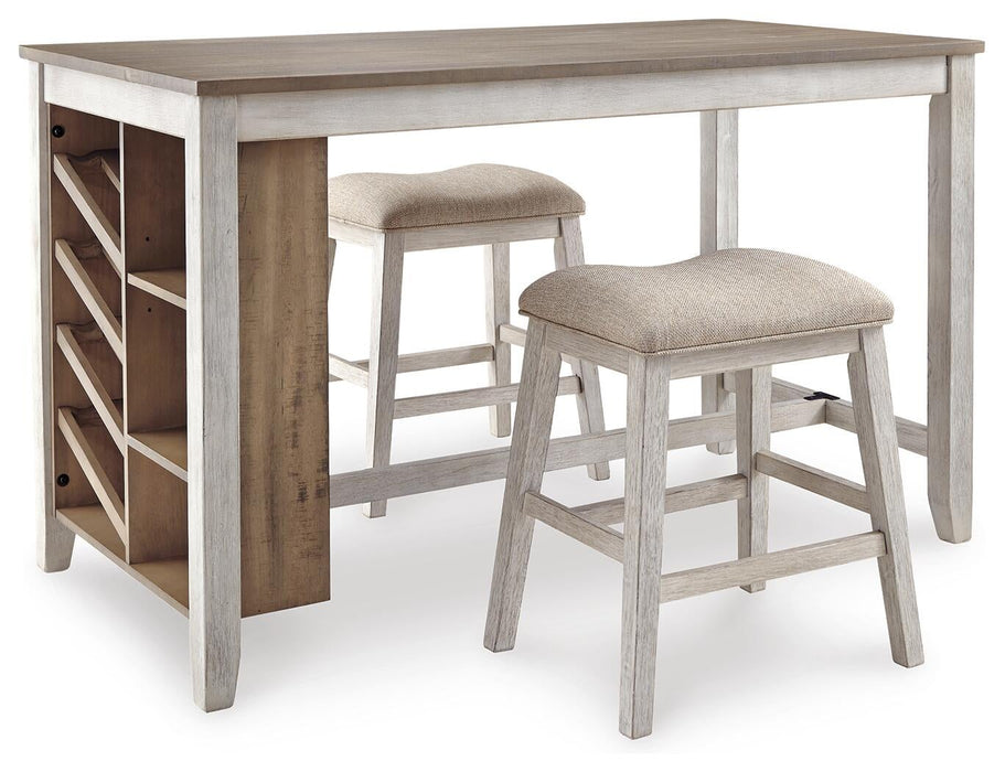 Ashley Express - Skempton Counter Height Dining Table and 2 Barstools