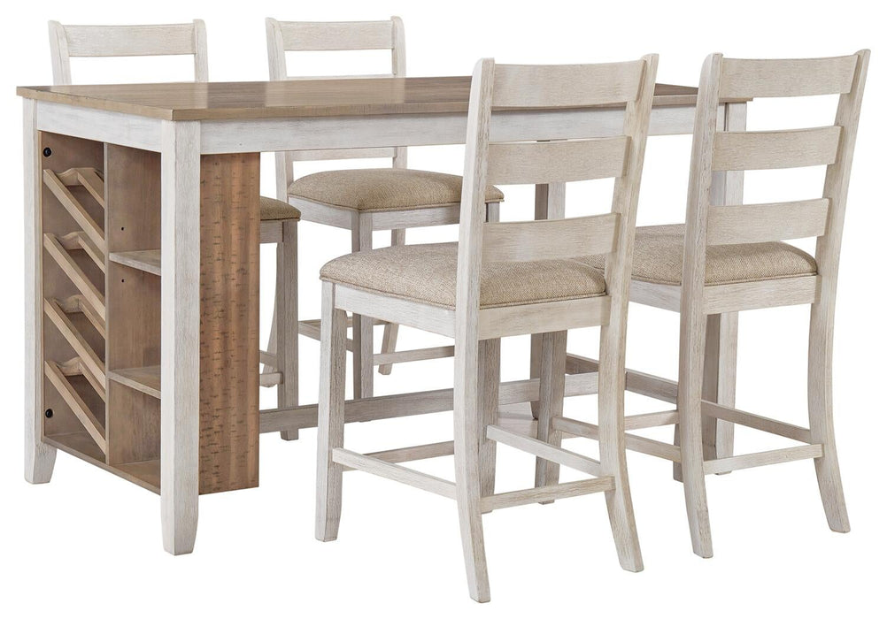 Ashley Express - Skempton Counter Height Dining Table and 4 Barstools