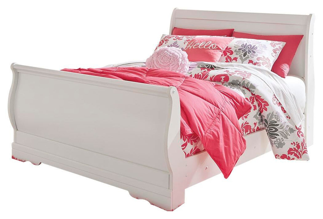 Anarasia Full Sleigh Bed, Dresser, Mirror, Chest and Nightstand