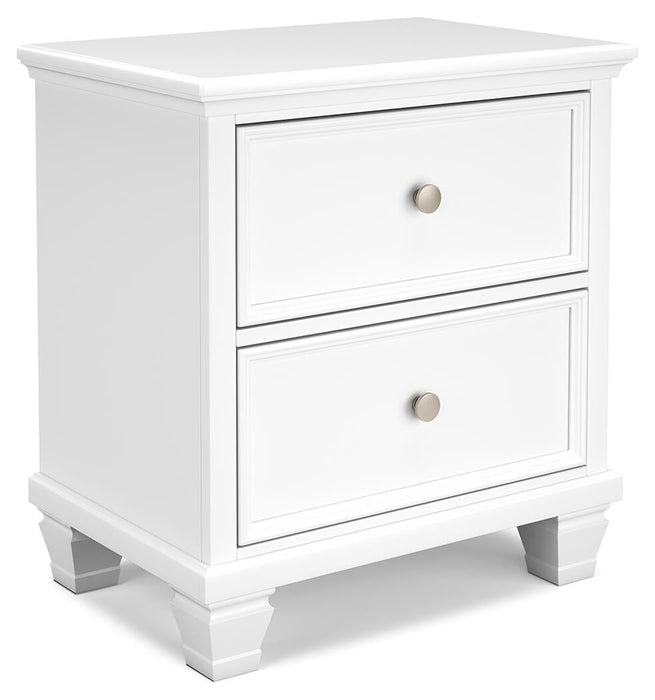 Fortman Twin Panel Bed with Mirrored Dresser, Chest and Nightstand