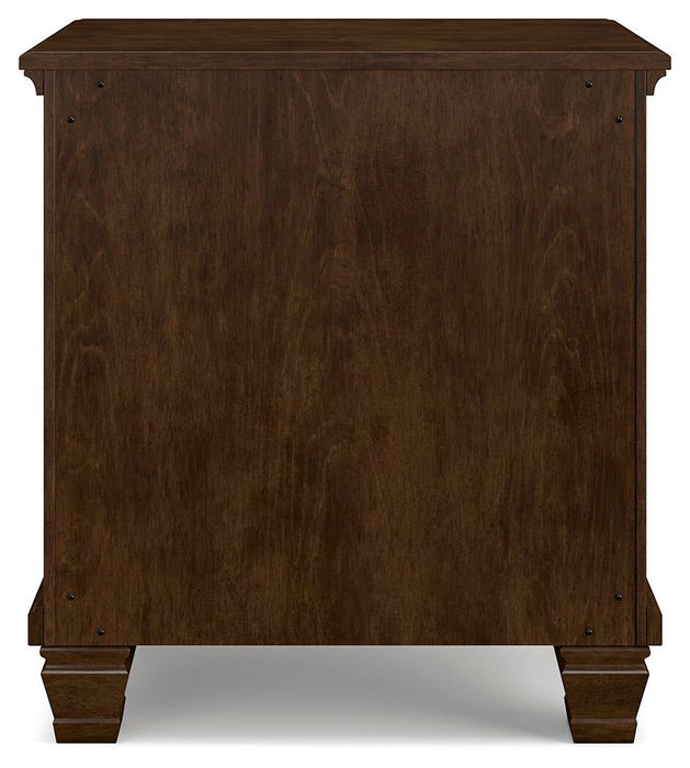 Danabrin Twin Panel Bed with Mirrored Dresser and Nightstand
