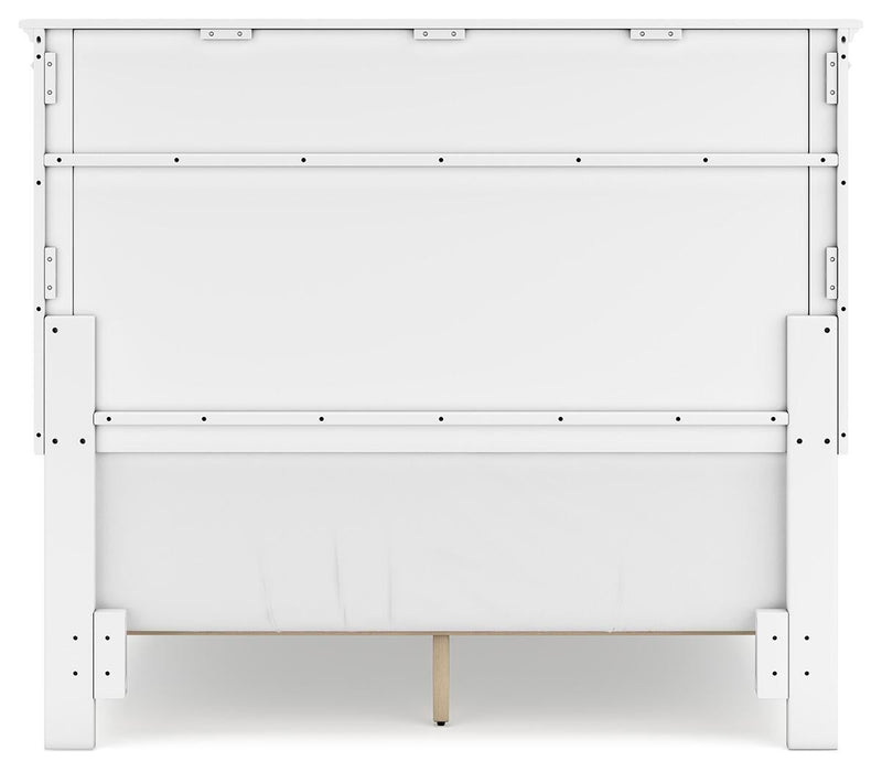 Fortman Full Panel Bed with Mirrored Dresser and Nightstand