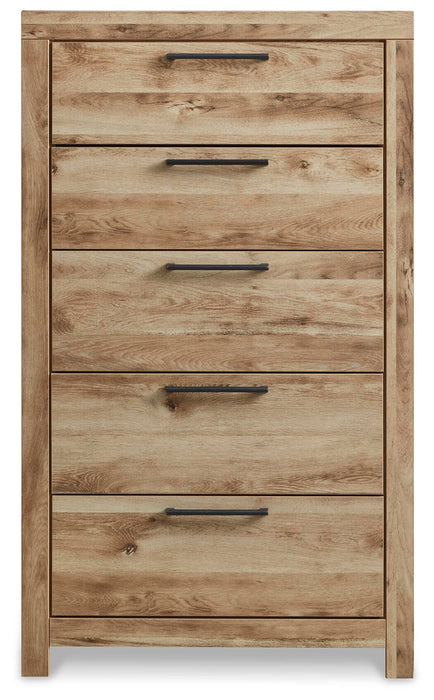 Hyanna Twin Panel Headboard, Dresser, Mirror, Chest and Nightstand