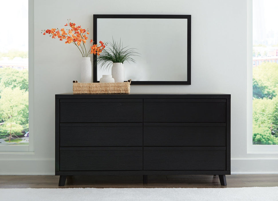Danziar Queen Panel Bed, Dresser, Mirror, Chest and Nightstand