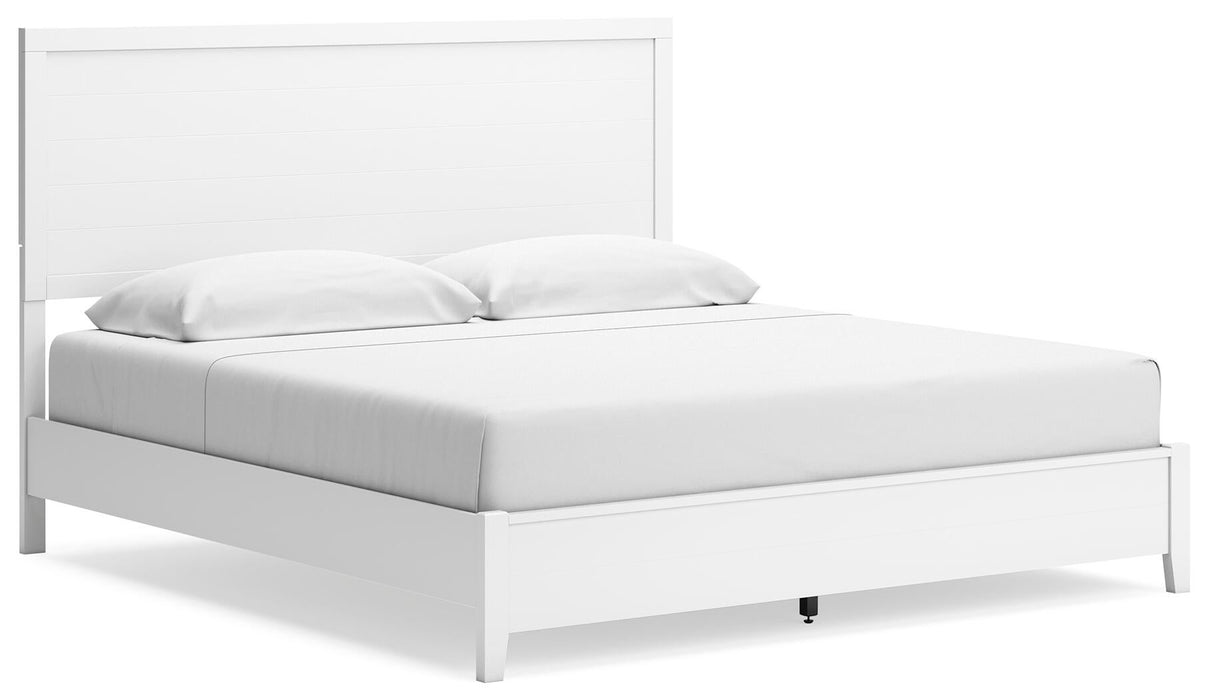 Binterglen King Panel Bed, Dresser, Mirror, Chest and Nightstand
